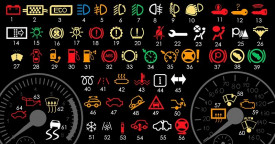 Čo znamenajú biele a žlté kontrolky v aute?